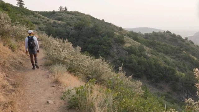 Teen on trail