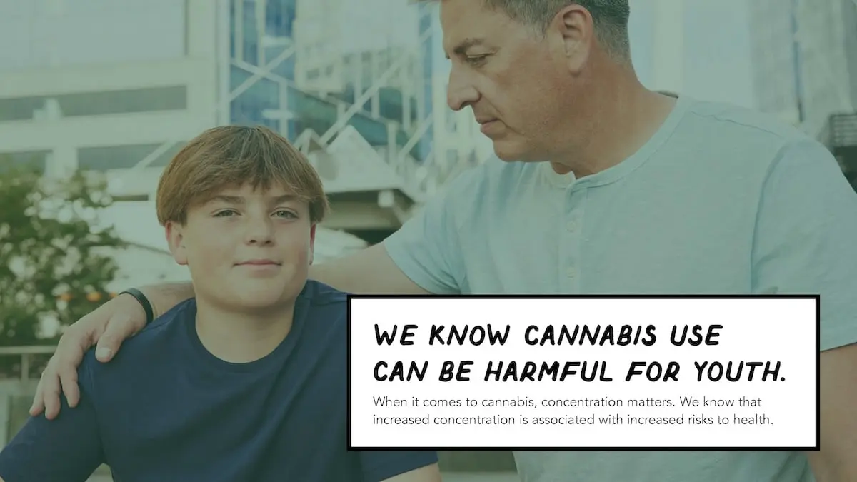 We know cannabis use can be harmful for youth. When it comes to cannabis, concentration matters. We know that increased concentration is associated with increased risks to health.